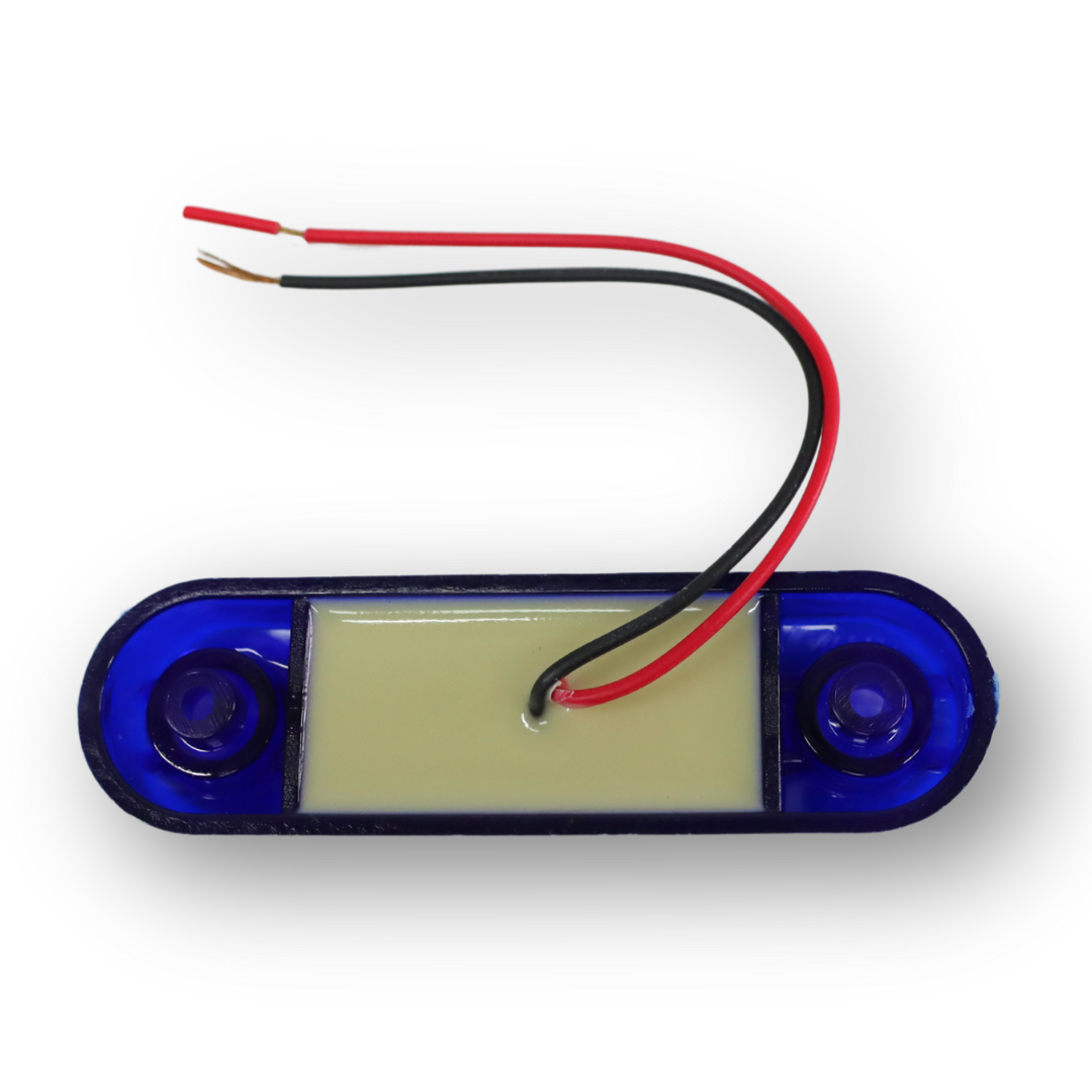 Ліхтар габаритний LED 9; синій; 12-24V; 85*24 мм Ліхтар габаритний LED 9; синій; 12-24V; 85*24 мм