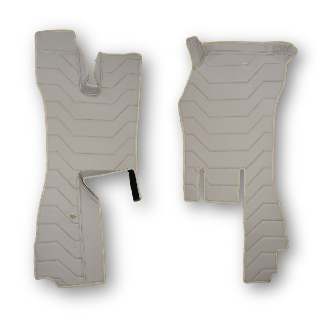 Килимок 3D Екошкіра SCANIA R 2014-2016; рестайлінг 2017; МКПП, бежевий, перфорація