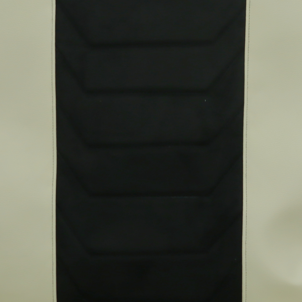 Чохол на сидіння DAF XF105 106 XG CF85 LF (2013-2024) бежева шкіра - чорний велюр Чохол на сидіння DAF XF105 106 XG CF85 LF (2013-2024) бежева шкіра - чорний велюр