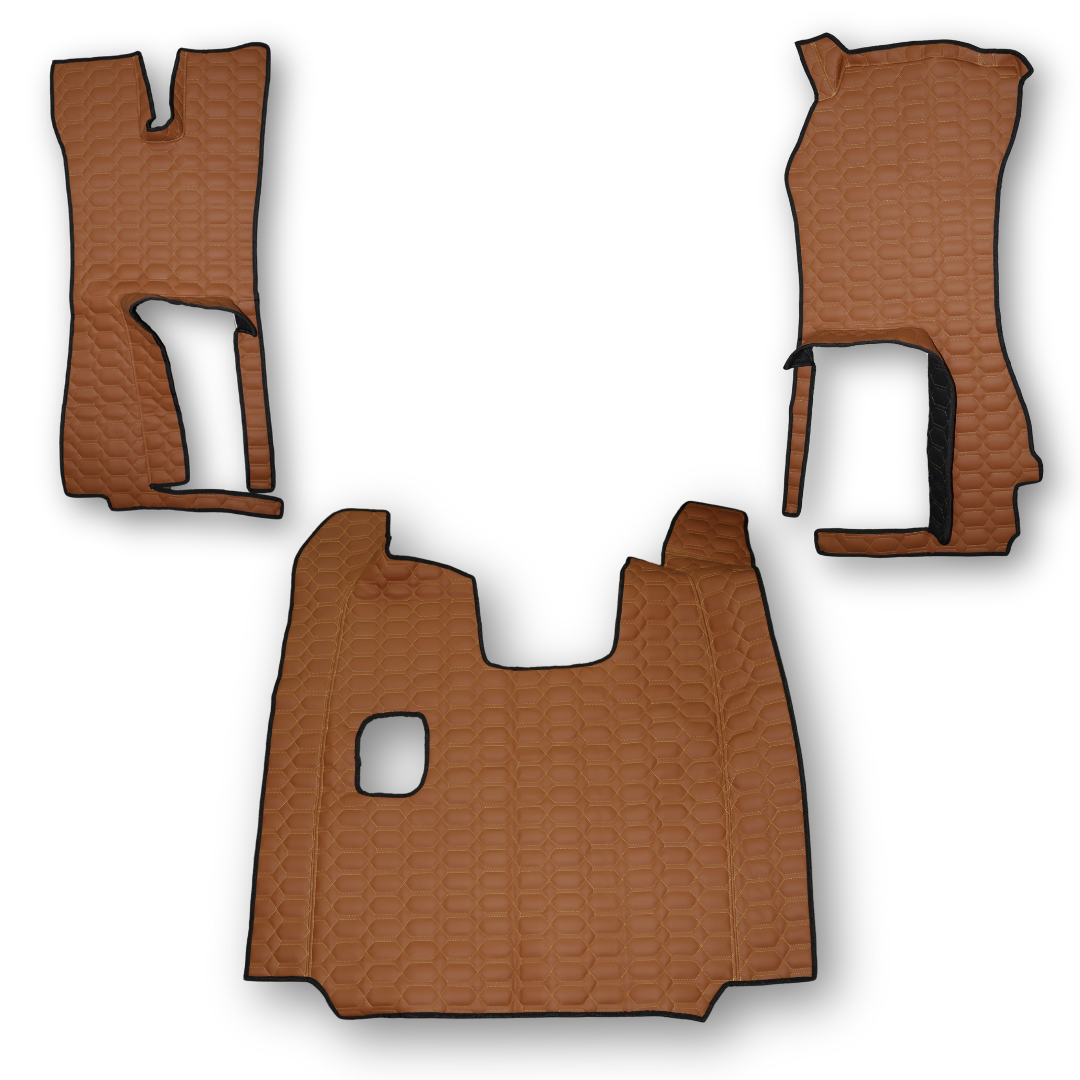 Килимок Екошкіра SCANIA R 2014-2016; рестайлінг 2017; МКПП; коричневий Килимок Екошкіра SCANIA R 2014-2016; рестайлінг 2017; МКПП; коричневий