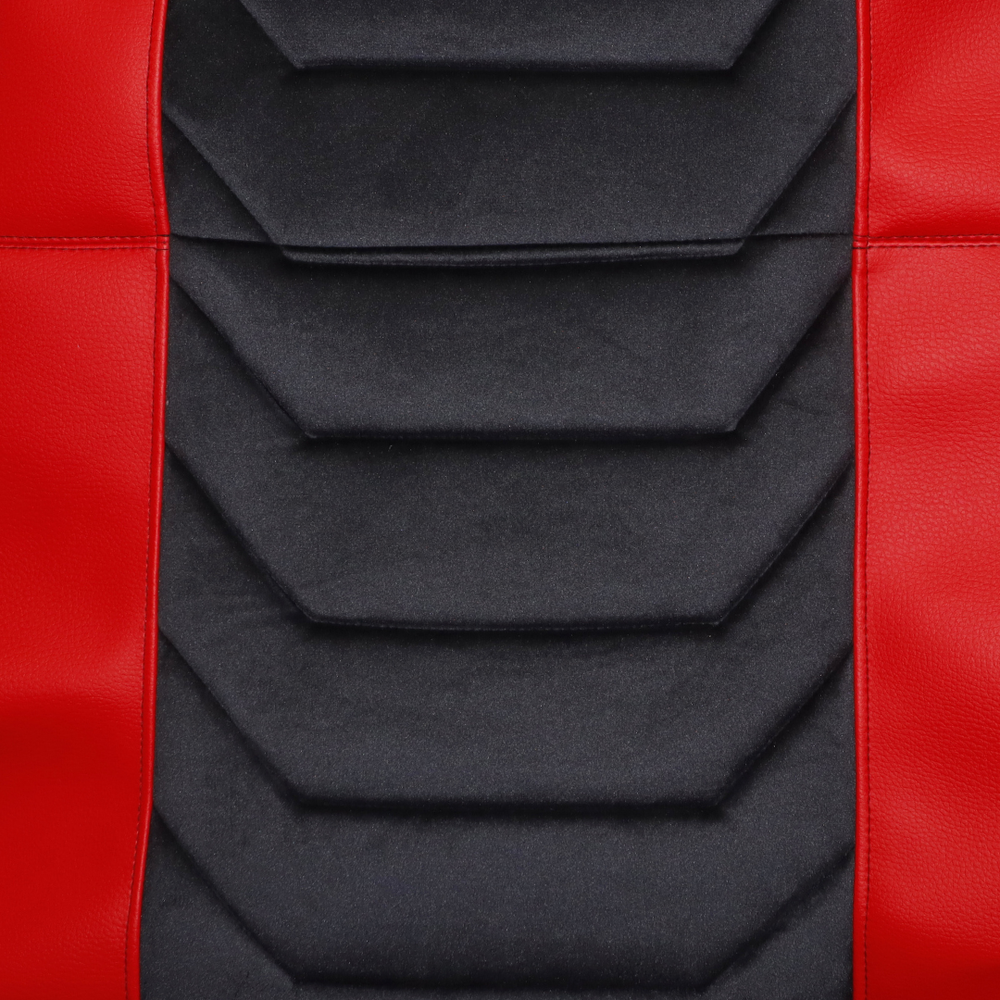 Чохол на сидіння Chess VOLVO FH FM (2002-2013) чорний велюр - червона шкіра