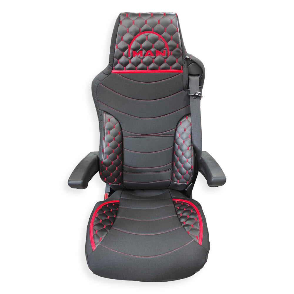 Чехол на сиденья KILIFI MAN TGX,TGA,TGL,TGM,TGS; (2005-2020) 1 ремень водитель черный