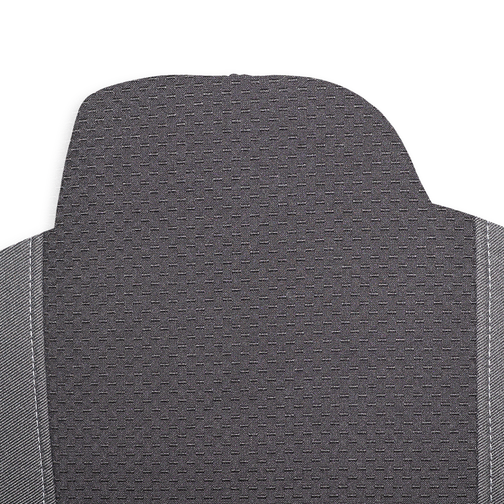 Чохол на сидіння IVECO STRALIS S-WAY, T-WAY (2019-2025 р.), водій та пасажир моноліт високий, сіра діагональ Чохол на сидіння IVECO STRALIS S-WAY, T-WAY (2019-2025 р.), водій та пасажир моноліт високий, сіра діагональ