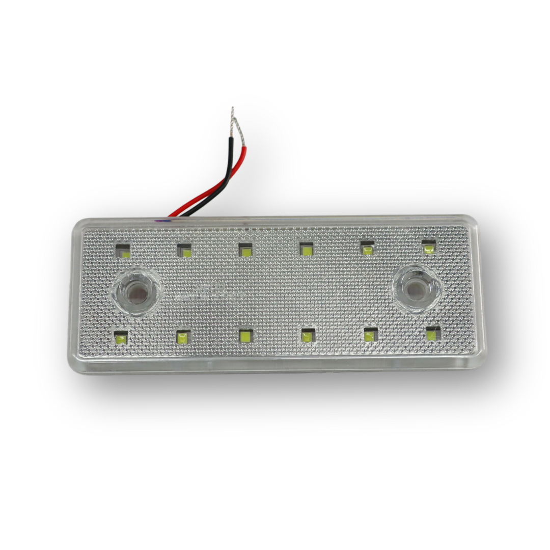 Фонарь габаритный LED 12 белый 112*42мм
