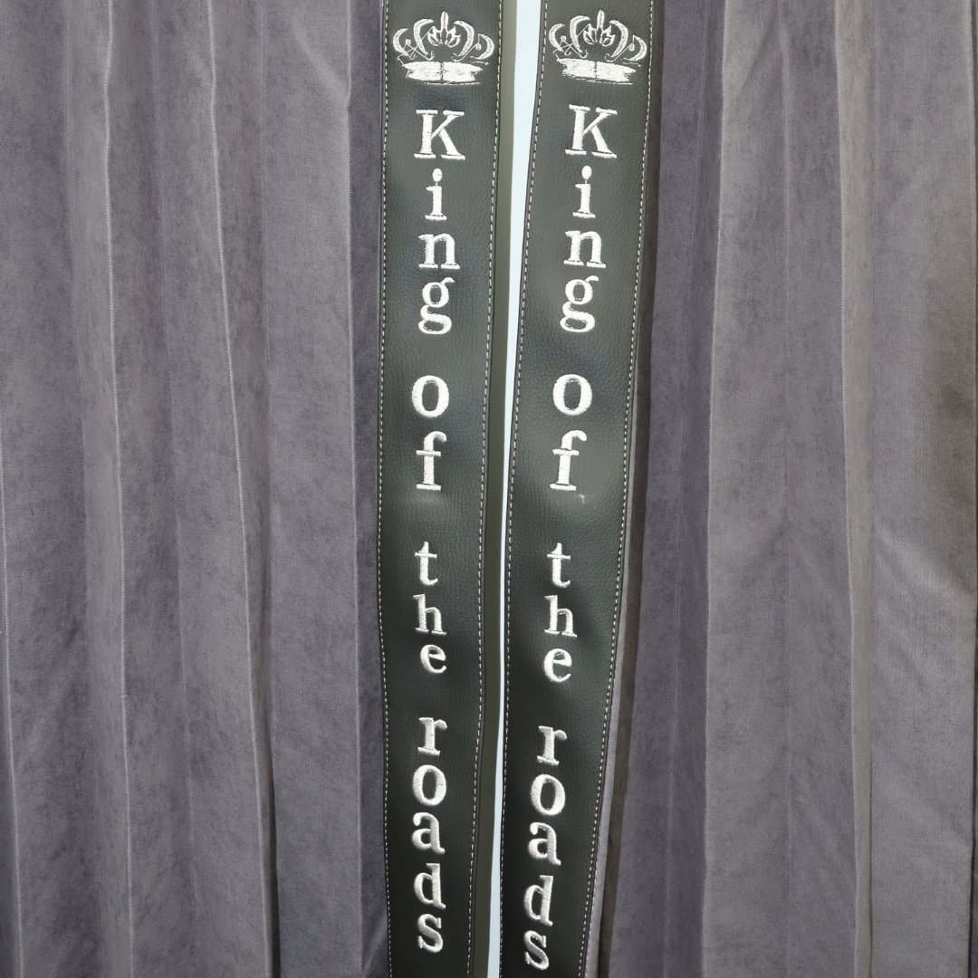 Штори Рогожка "Bow Folds" KING OF THE ROAD нічні сірі