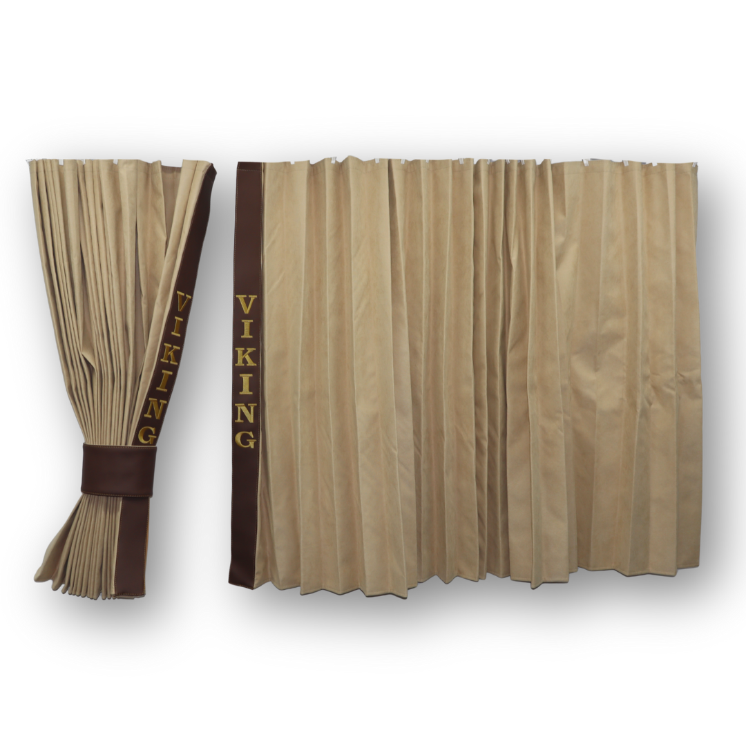 Штори Рогожка "Bow Folds" VIKING нічні бежеві Штори Рогожка "Bow Folds" VIKING нічні бежеві