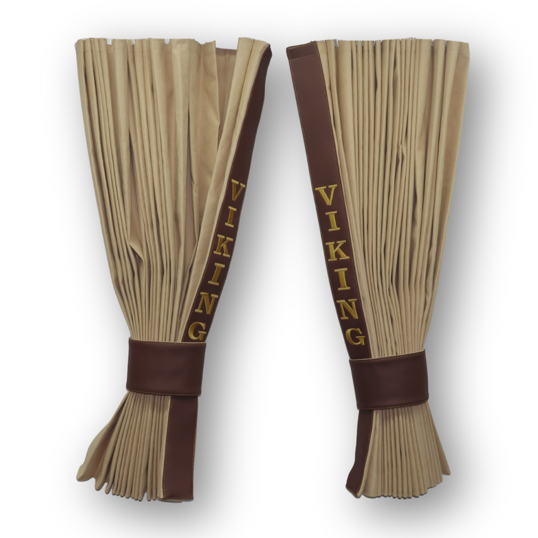 Штори Рогожка "Bow Folds" VIKING нічні бежеві Штори Рогожка "Bow Folds" VIKING нічні бежеві