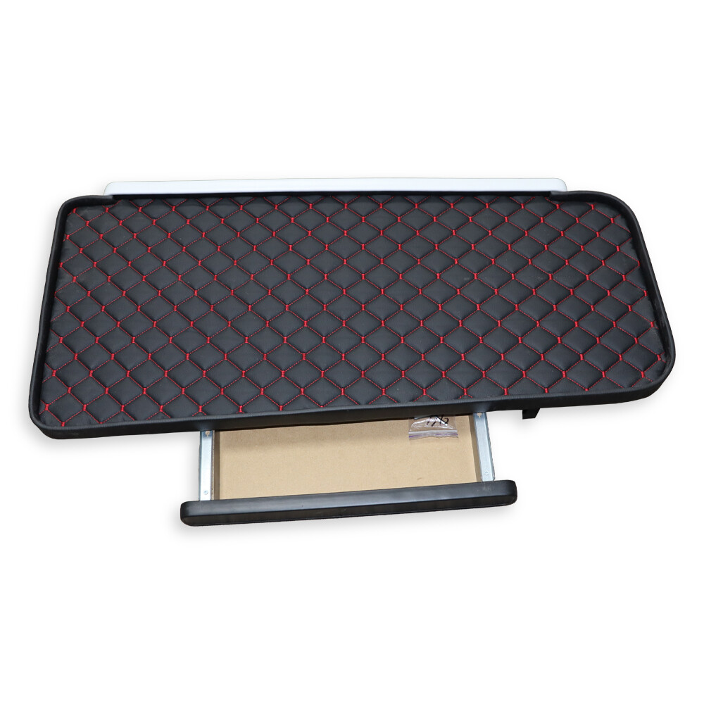 Полка кабины SCANIA R,S с 2017 ; пассажирская , с ящиком черная \ST- Экокожа стёжка\ Полка кабины SCANIA R,S с 2017 ; пассажирская , с ящиком черная \ST- Экокожа стёжка\