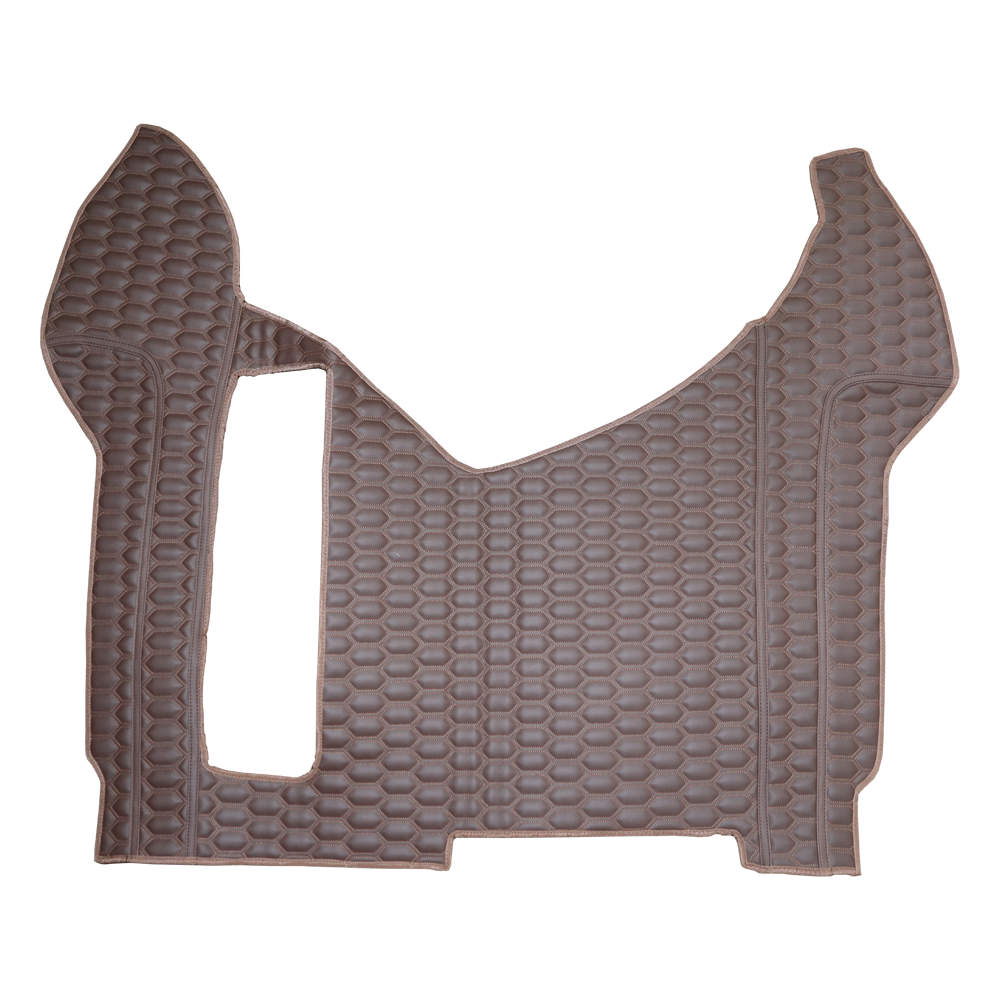 Килимок 3D Екошкіра RENAULT Premium 2006-2013;АКПП,МКПП, коричневий