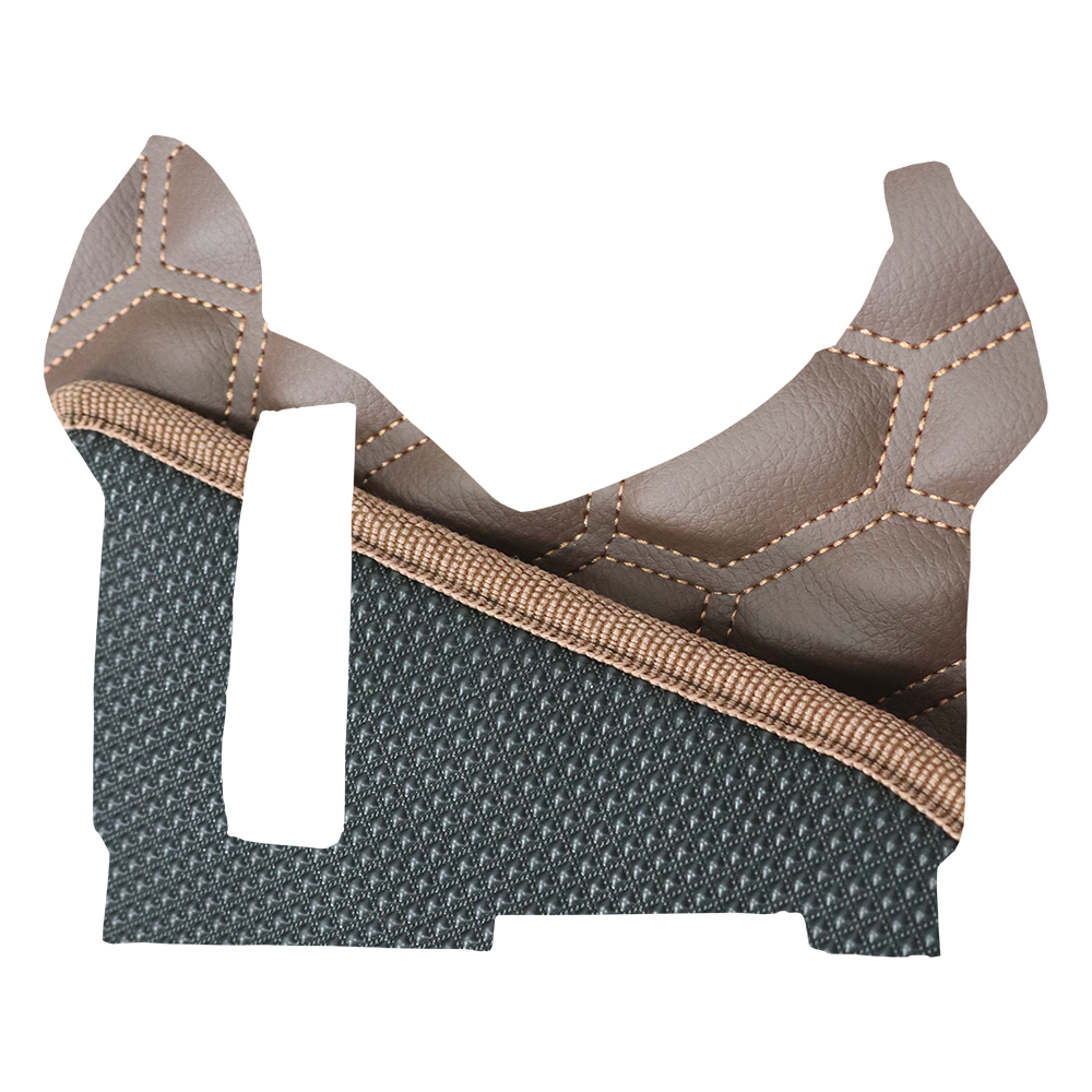 Килимок 3D Екошкіра RENAULT Premium 2006-2013;АКПП,МКПП, коричневий