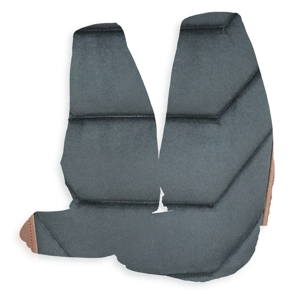 Чехол на сиденья Renault Premium (2005-2013) черный велюр-коричневая кожа Чехол на сиденья Renault Premium (2005-2013) черный велюр-коричневая кожа