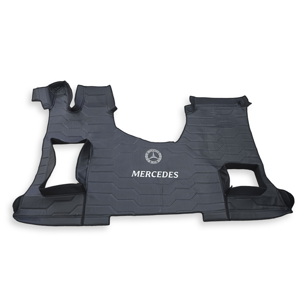 Коврик 3D Экокожа Mercedes Actros EURO 6 MP4\MP5, чорный Коврик 3D Экокожа Mercedes Actros EURO 6 MP4\MP5, чорный