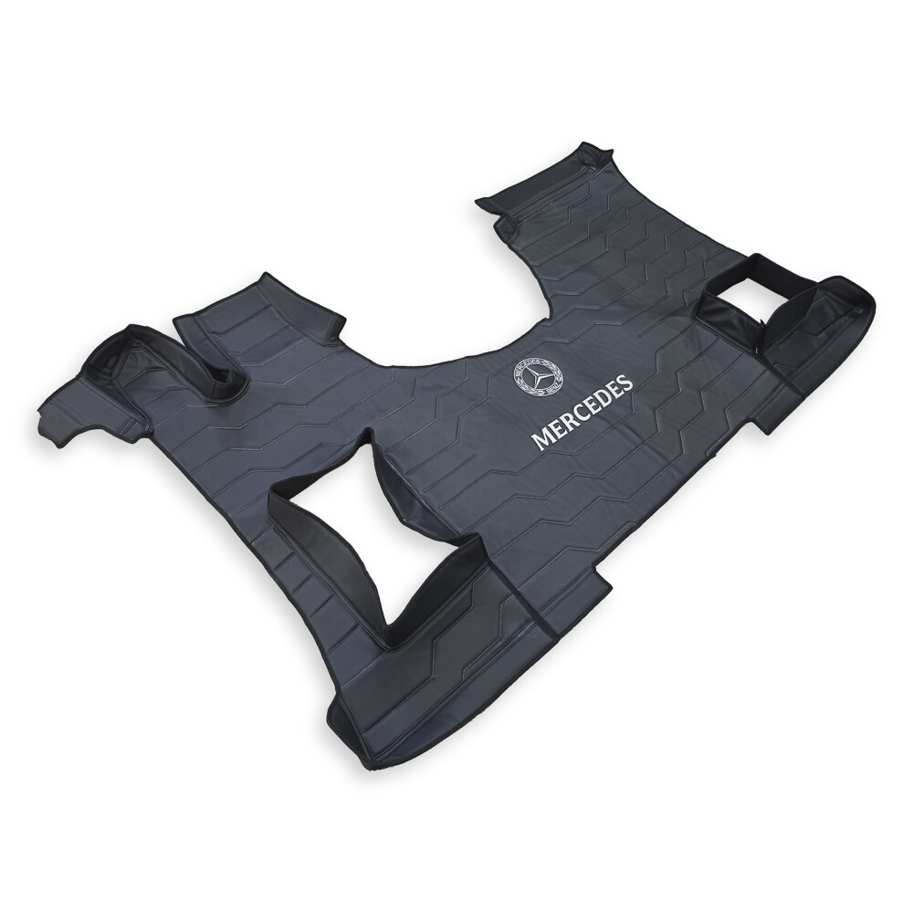 Коврик 3D Экокожа Mercedes Actros EURO 6 MP4\MP5, чорный Коврик 3D Экокожа Mercedes Actros EURO 6 MP4\MP5, чорный