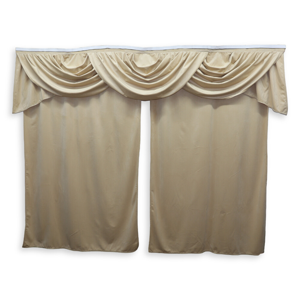 Шторка Велюр "Jabo" спальника бежевая Шторка Велюр "Jabo" спальника бежевая