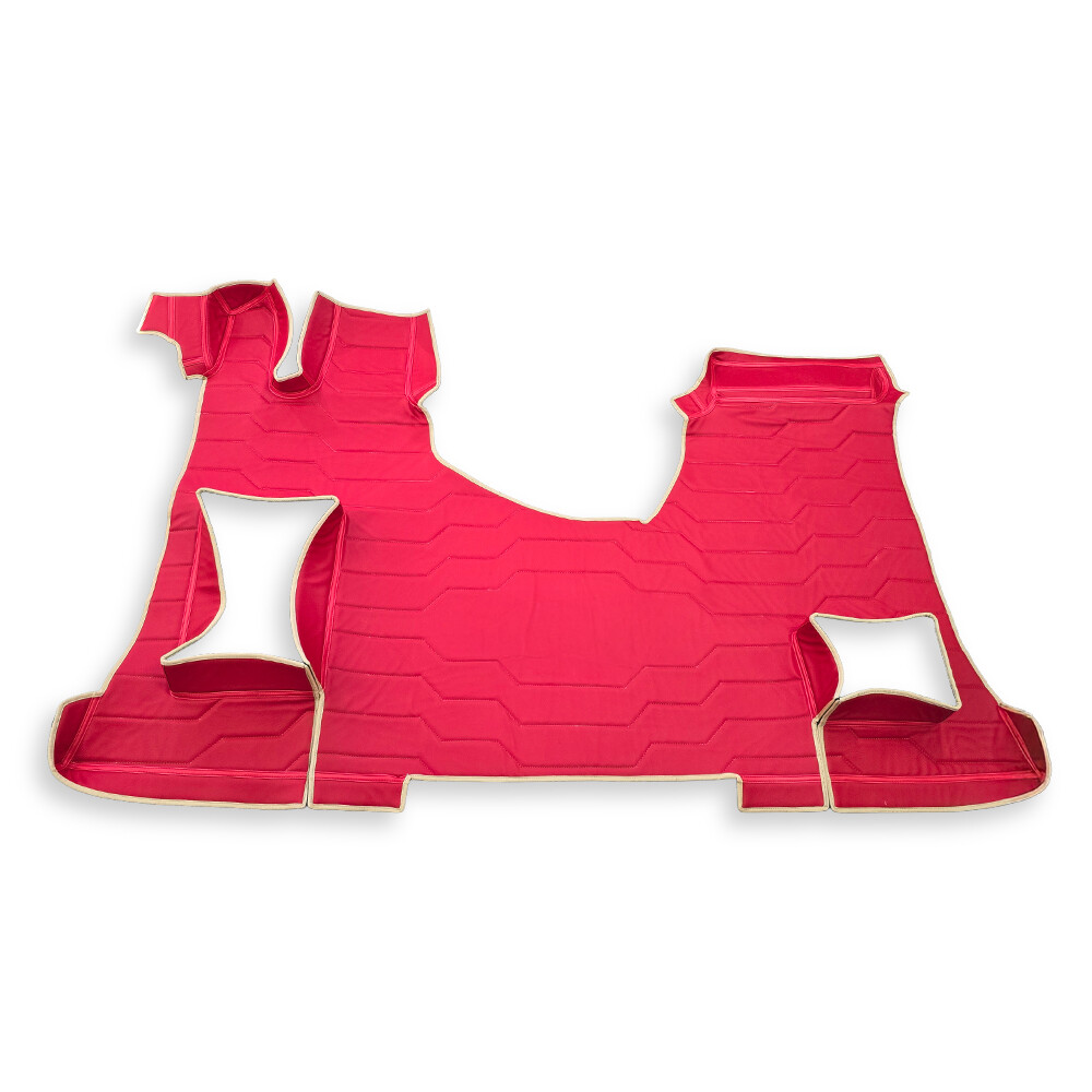 Килимок 3D Екошкіра Mercedes Actros EURO 6 MP4\MP5, червоний Килимок 3D Екошкіра Mercedes Actros EURO 6 MP4\MP5, червоний