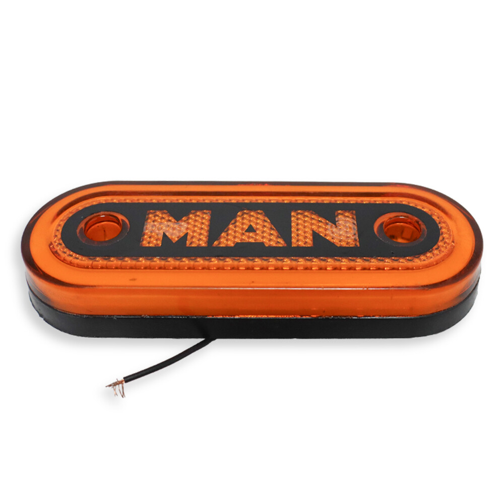 Ліхтар габаритний NEON з логотипом "MAN" жовтий