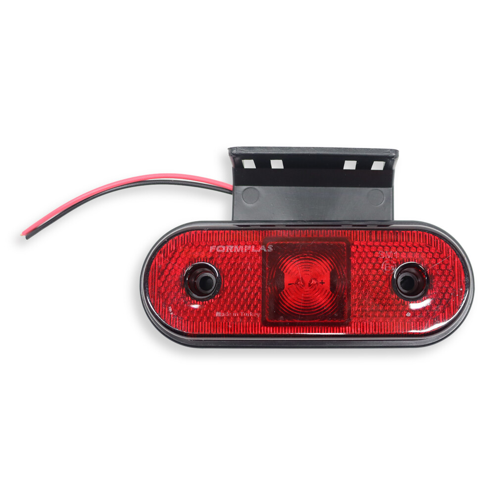 Фонарь габаритный LED 4 красный 12-24V с креплением 119*47