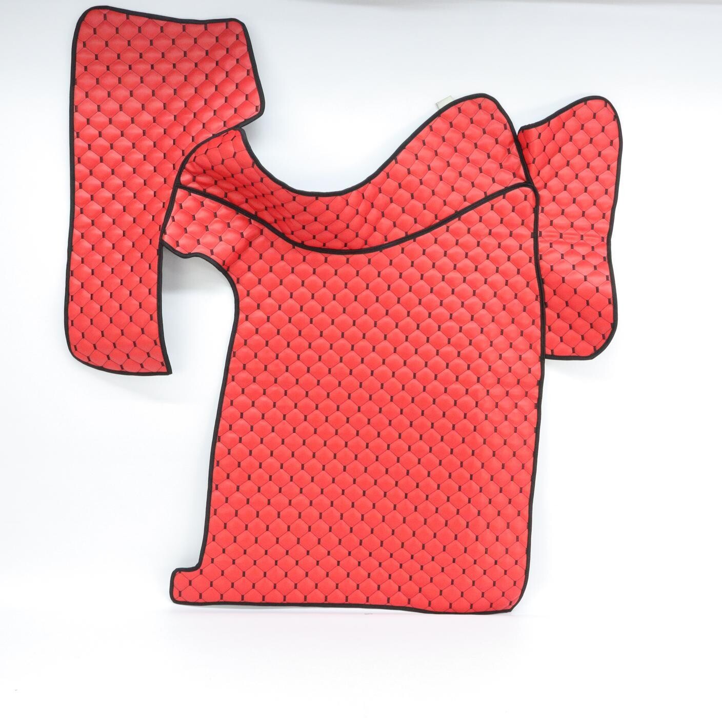 Килимок Екошкіра VOLVO FH 2003-2013; МКПП, червоний,