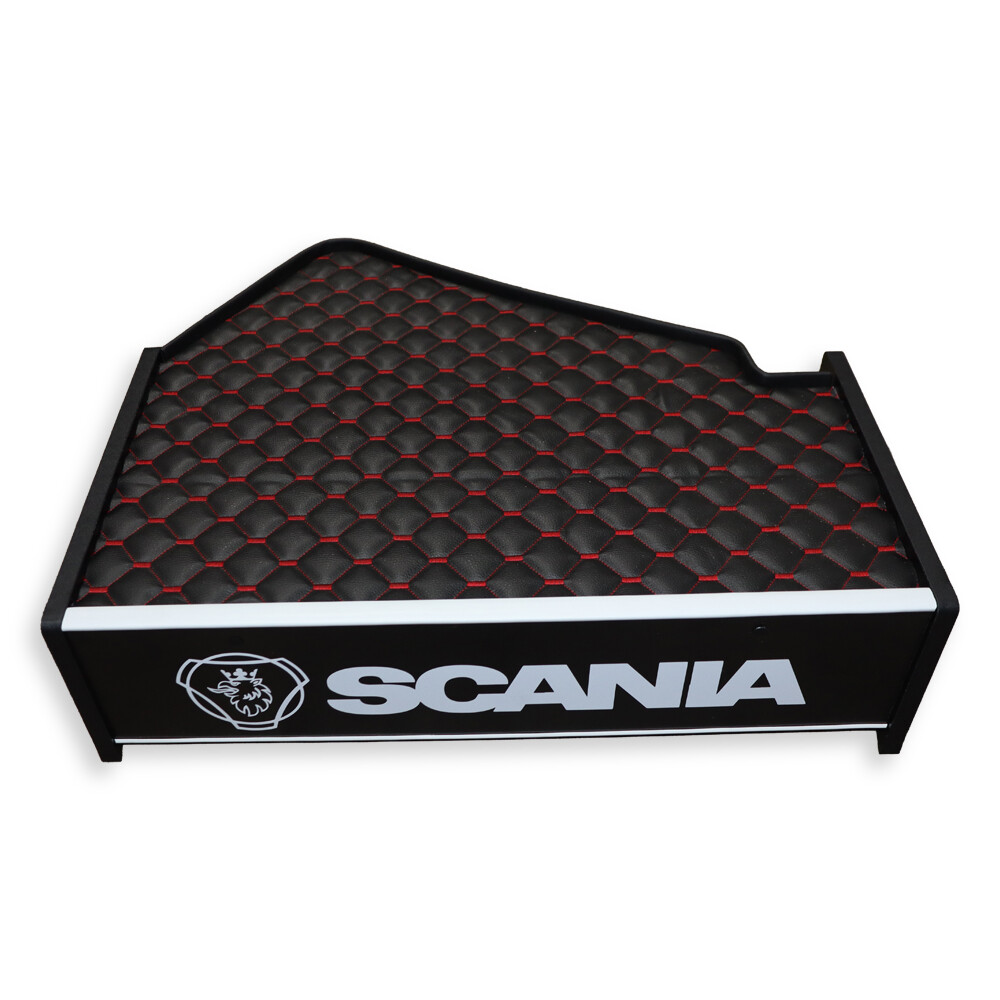 Полка кабины SCANIA R c 2009 г. черная \ST- Экокожа стёжка\ Полка кабины SCANIA R c 2009 г. черная \ST- Экокожа стёжка\