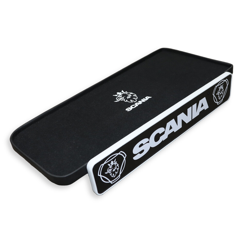 Полиця кабіни SCANIA R, S з 2017; пасажирська, з ящиком \Graphite\ Полиця кабіни SCANIA R, S з 2017; пасажирська, з ящиком \Graphite\