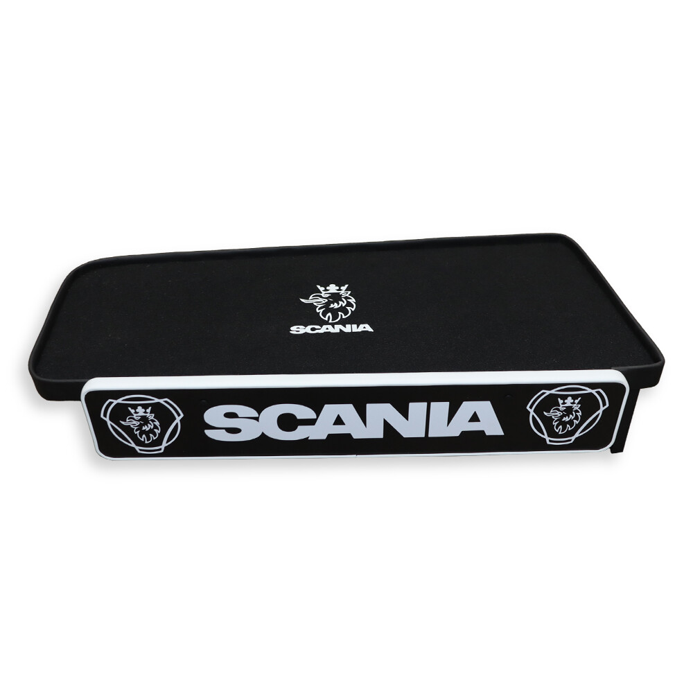 Полиця кабіни SCANIA R, S з 2017; пасажирська, з ящиком \Graphite\ Полиця кабіни SCANIA R, S з 2017; пасажирська, з ящиком \Graphite\