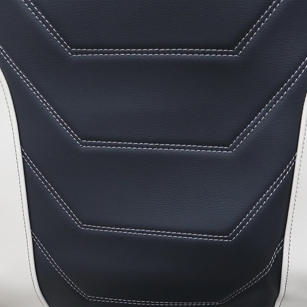 Чохол на сидіння Renault Magnum (2001-2013) водій, пасажир поворотне сидіння, чорно-бежевий Чохол на сидіння Renault Magnum (2001-2013) водій, пасажир поворотне сидіння, чорно-бежевий