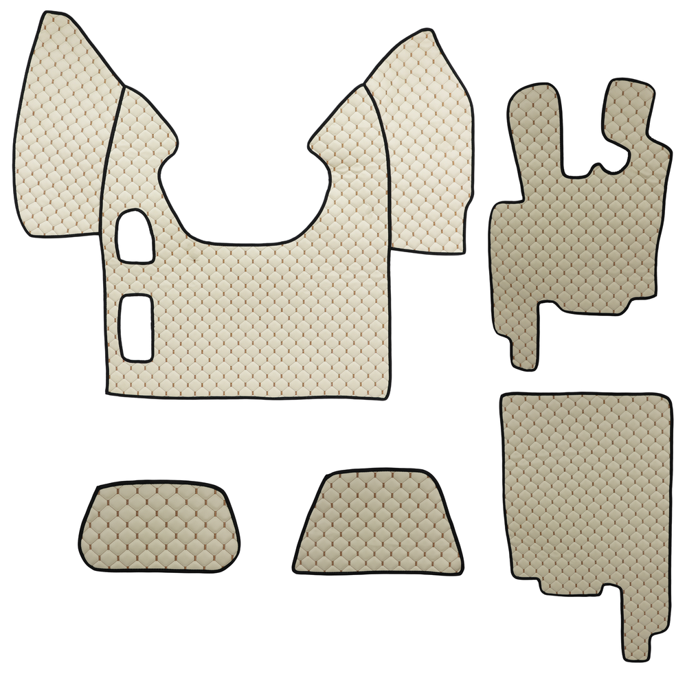 Килимок Екошкіра DAF XF95 1997-2005; АКПП, бежевий,