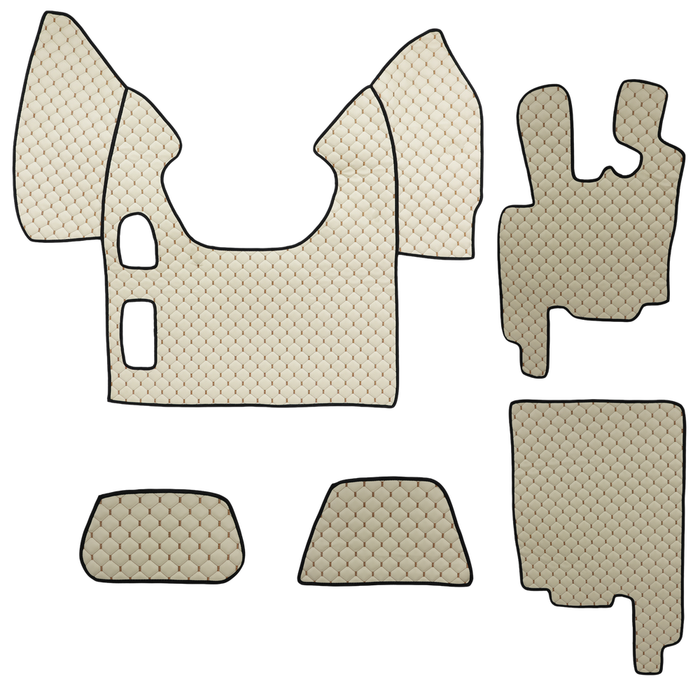 Килимок Екошкіра DAF XF95 1997-2005; АКПП, бежевий,