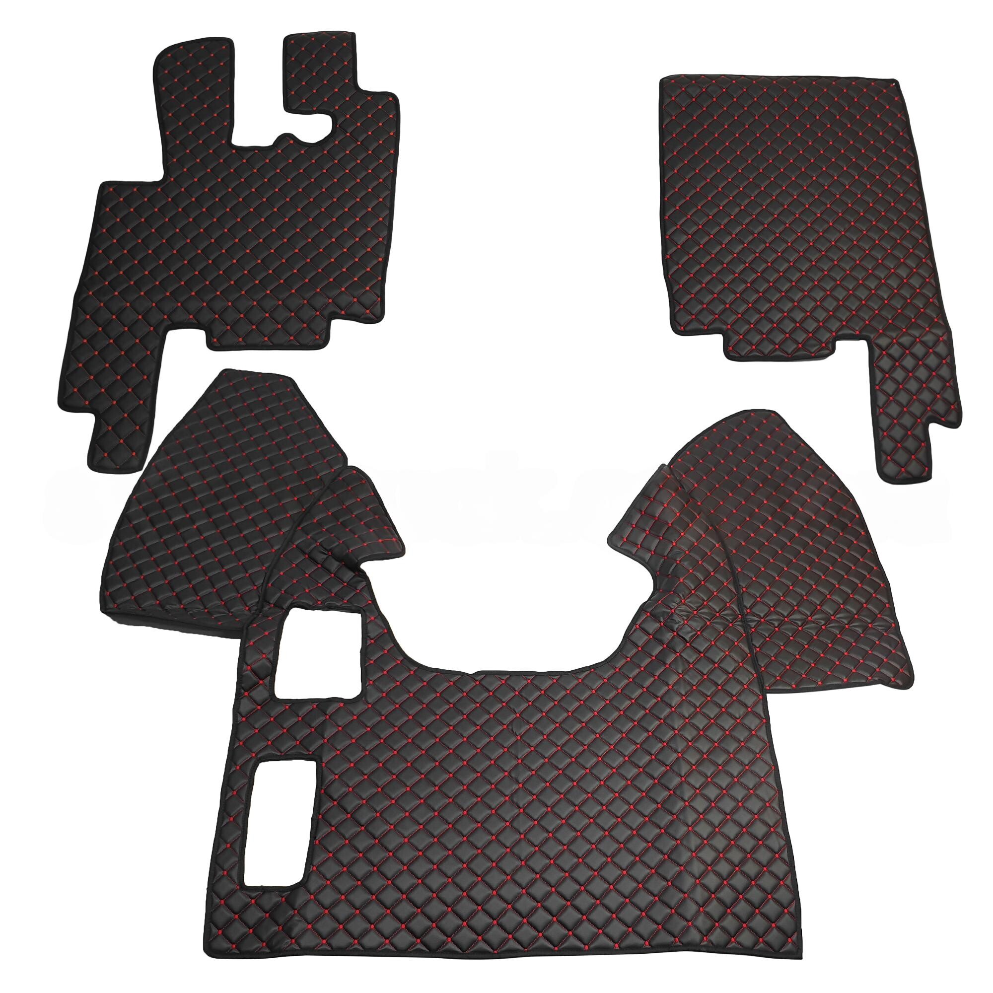 Килимок Екошкіра DAF XF95 1997-2005; МКПП, чорний, АСП