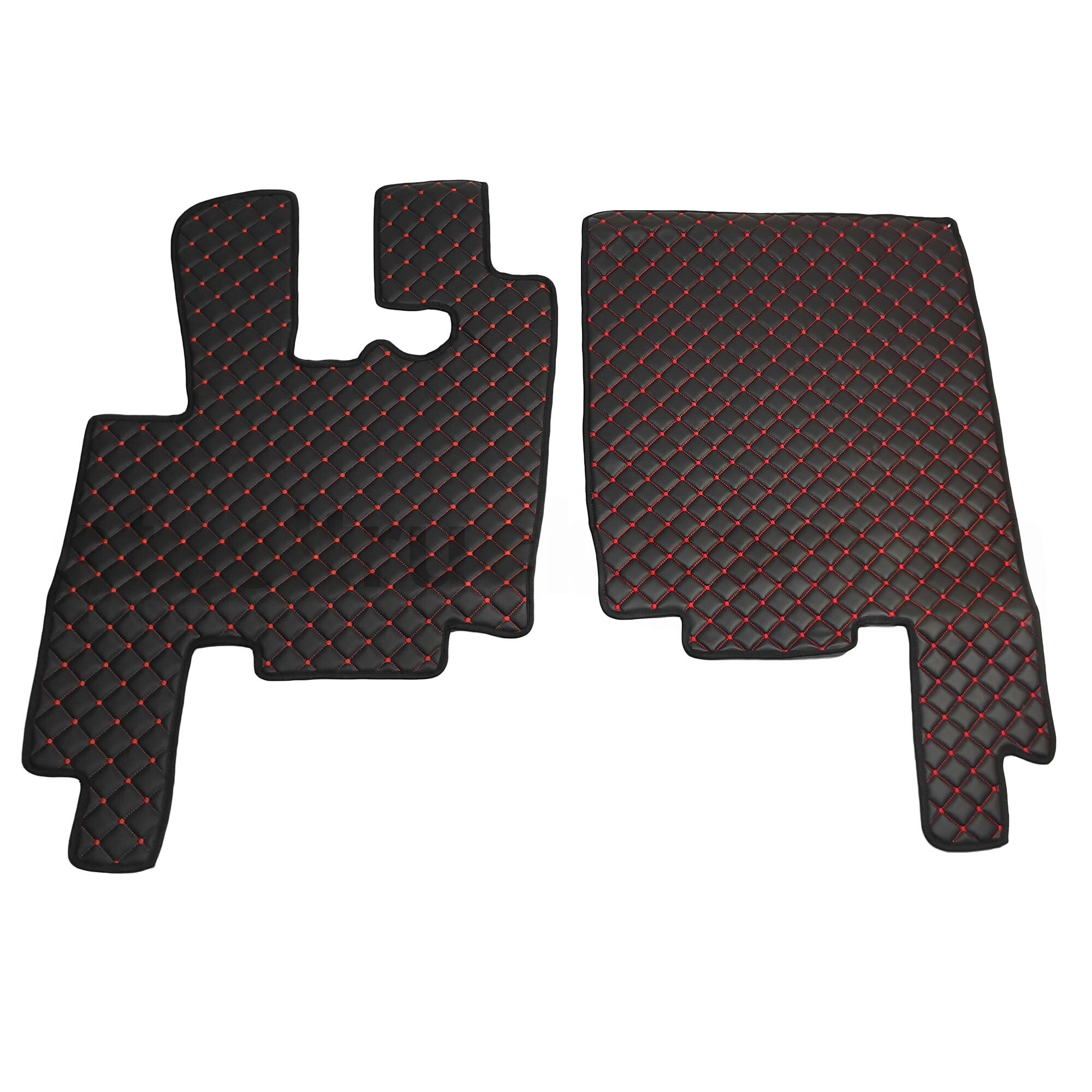 Килимок Екошкіра DAF XF95 1997-2005; МКПП, чорний, АСП