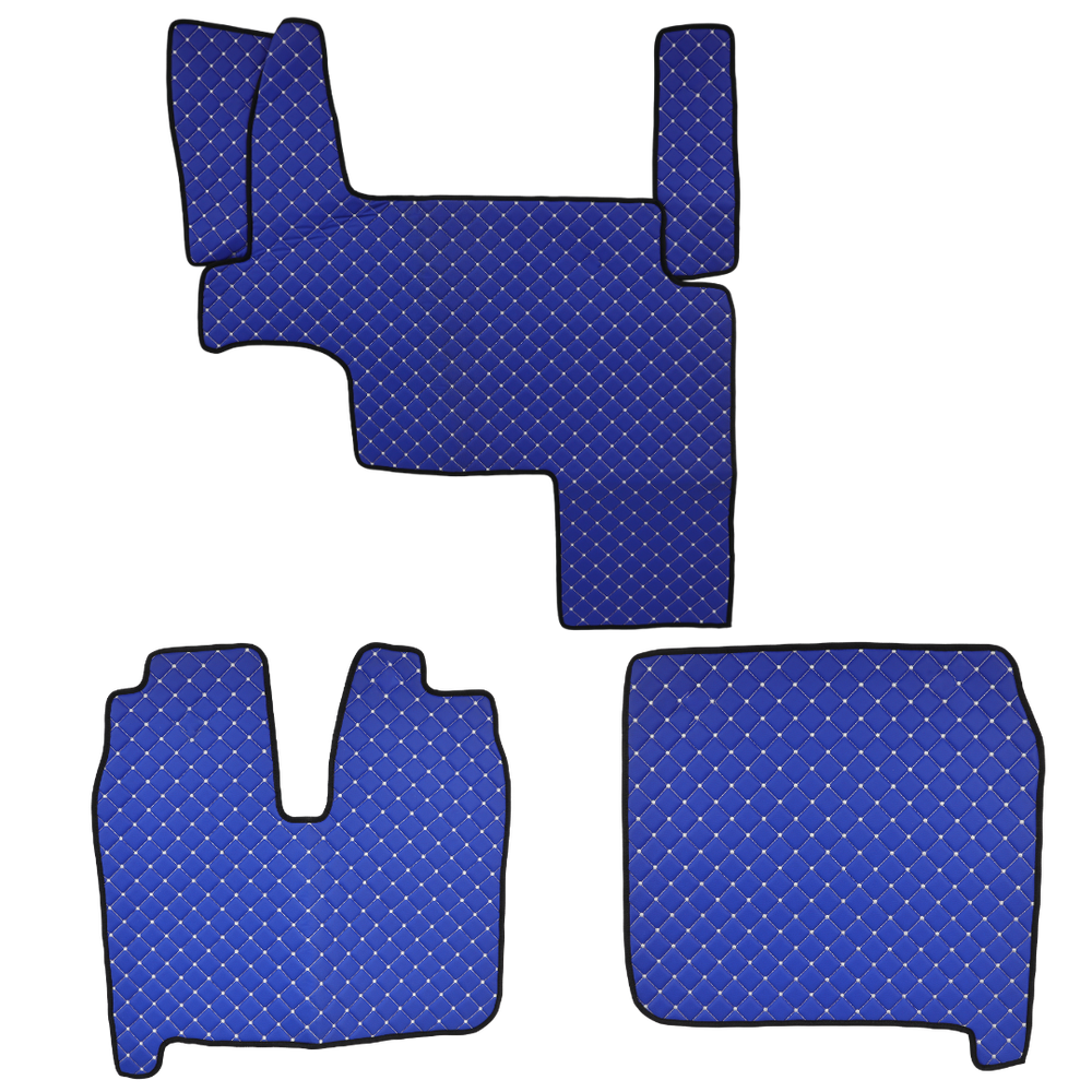 Килимок Екошкіра MAN TGX 2008 -2017; 2 ящ., синій, АСП Килимок Екошкіра MAN TGX 2008 -2017; 2 ящ., синій, АСП