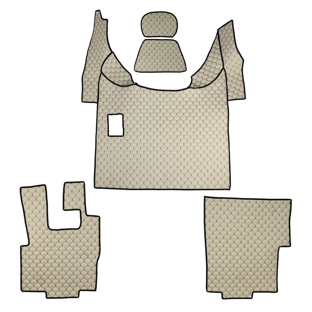 Коврик Экокожа DAF XF105 2005-2013; МКПП, бежевый, Коврик Экокожа DAF XF105 2005-2013; МКПП, бежевый,