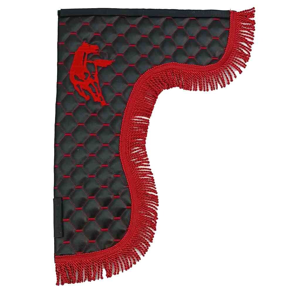 Шторка лоб+ косынки Экокожа KAMAZ черная Шторка лоб+ косынки Экокожа KAMAZ черная