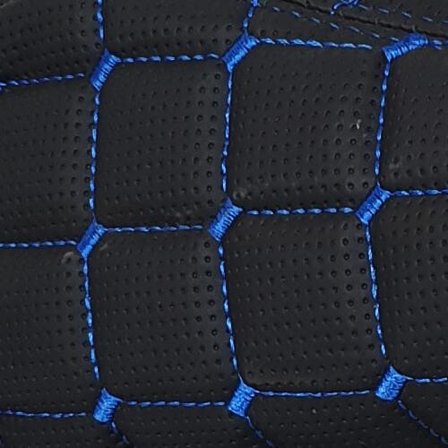 Чохол КПП екошкіра MAN, Renault чорний. перфорація, синя нитка