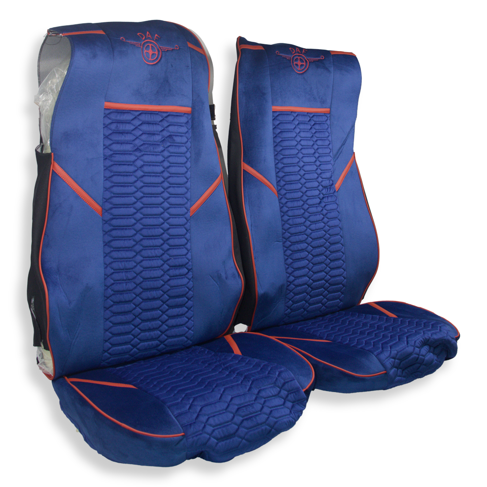 Чехол на сиденья KADIFE Велюр DAF XF105 106 XG CF85 LF (2013-2024) син. Чехол на сиденья KADIFE Велюр DAF XF105 106 XG CF85 LF (2013-2024) син.