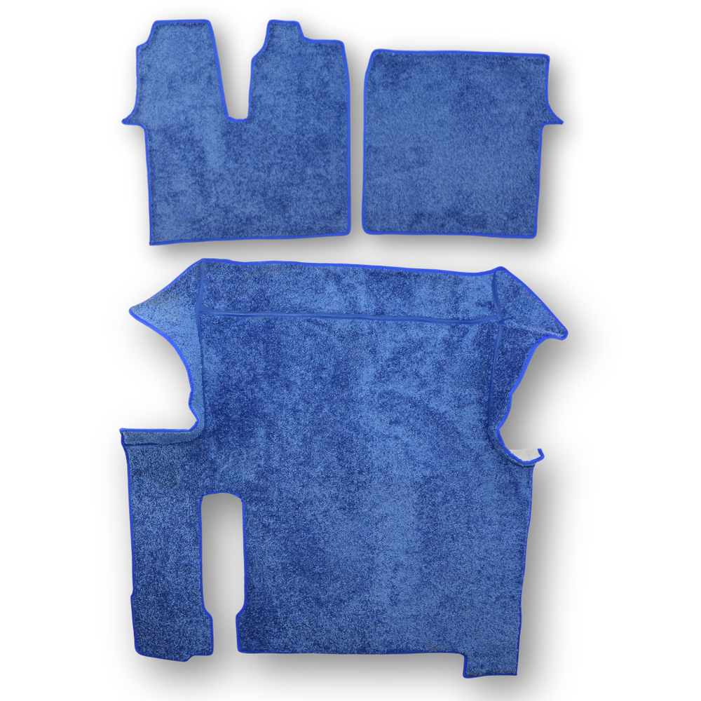 Коврик салона ковролин MAN TGX 2017-2020; 1ящ., АКПП, синий,