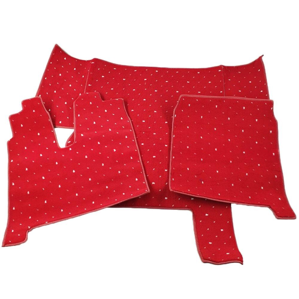 Килимок салону м'який MAN TGA XXL 430-460-480 (водій+пасажир+середина) \червоний\ Килимок салону м'який MAN TGA XXL 430-460-480 (водій+пасажир+середина) \червоний\