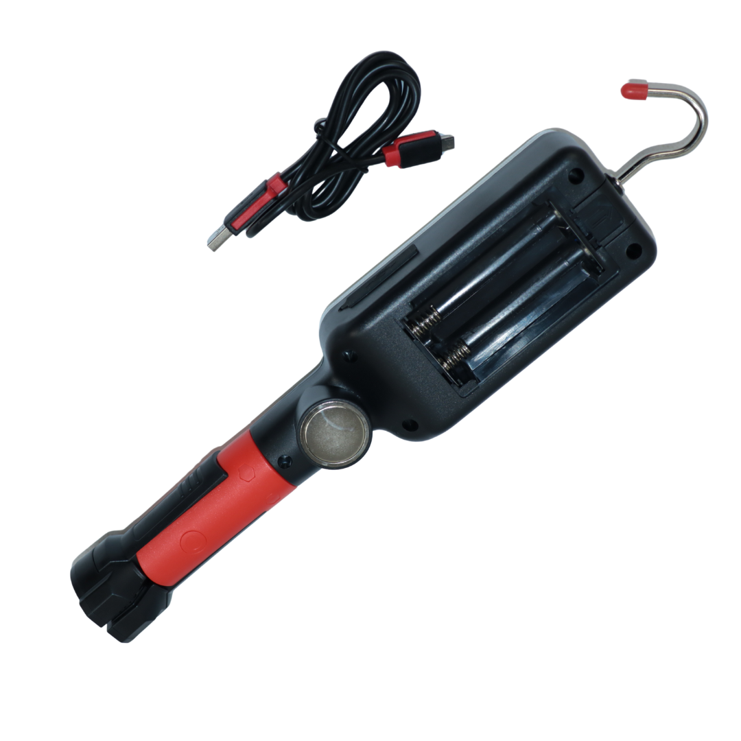 Авто лампа с переноской USB (COB 2 режима  крепление подвесное и магнитное+клипса)