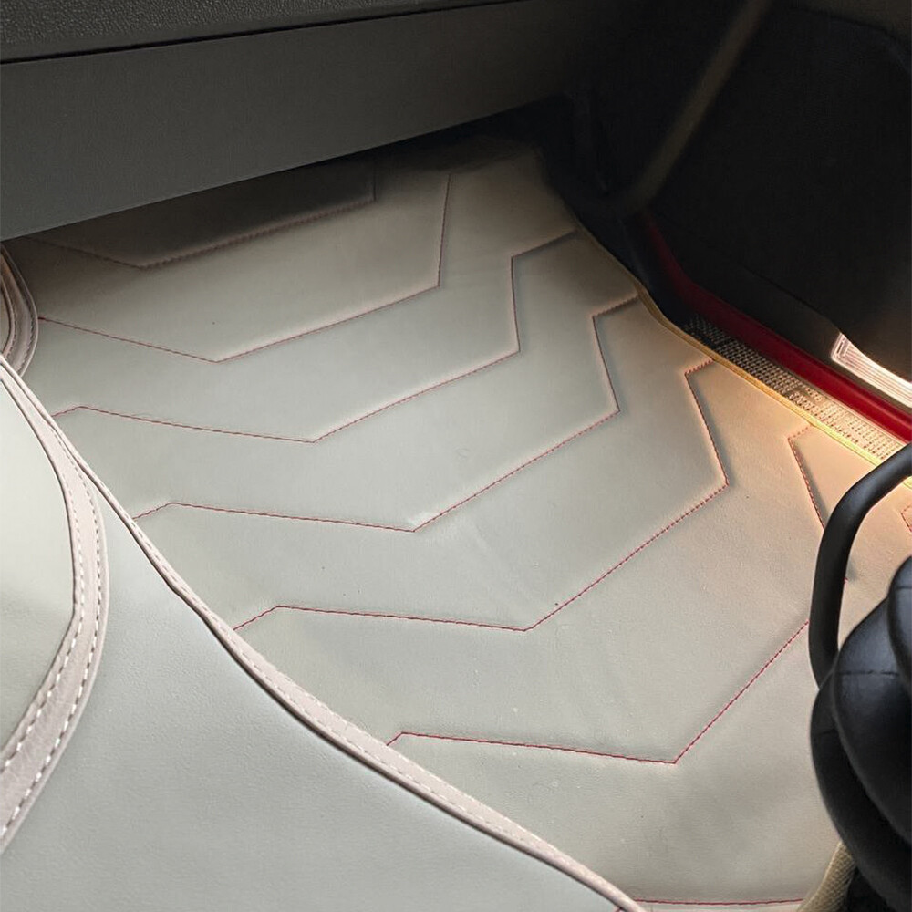 Коврик 3D Экокожа Volvo FH Euro 6 с 2014;АКПП бежевый (МТ)