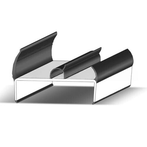 Уплотнительный профиль резино-пластиковый для фургонов 84 мм