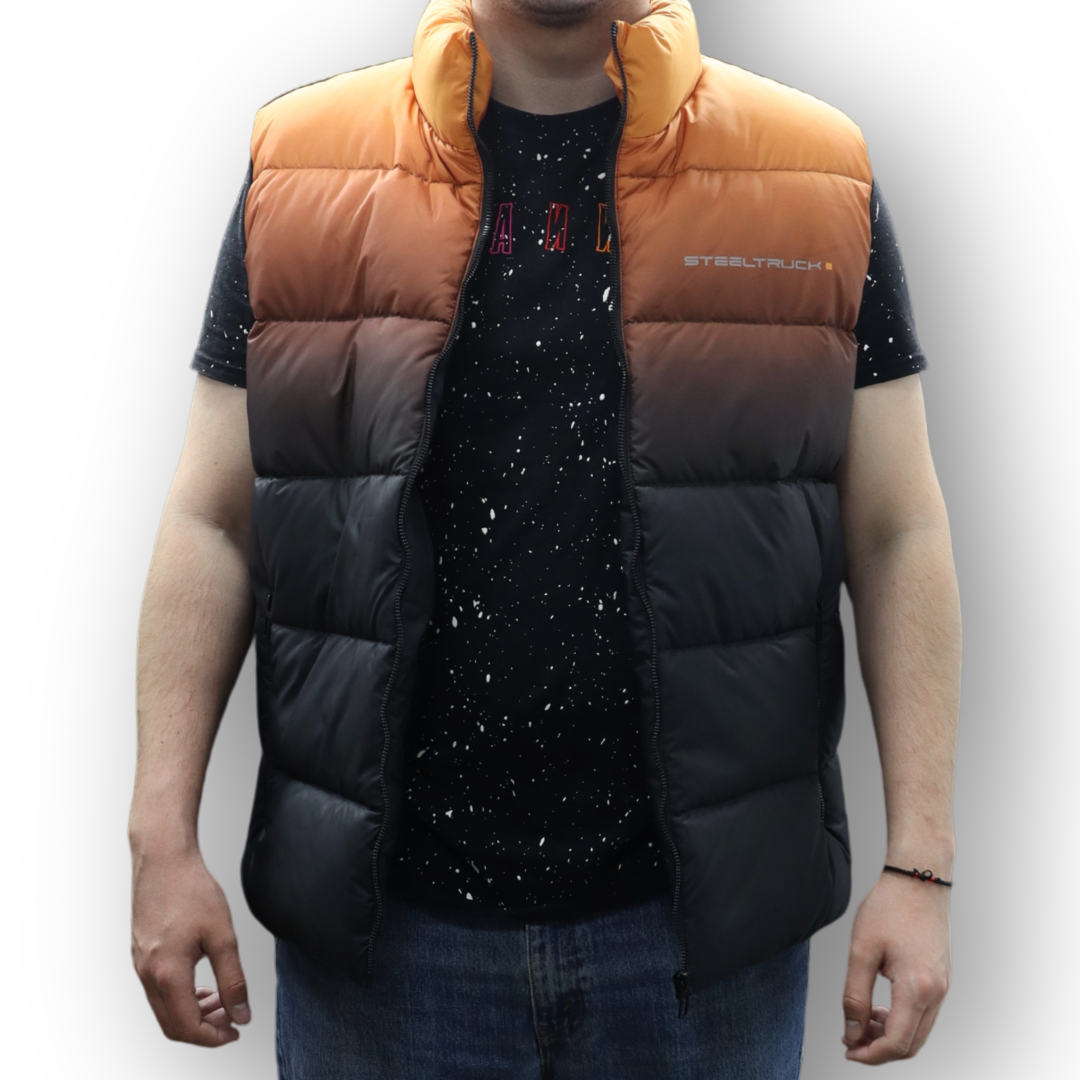 Жилетка SteelTruck Черно-оранжевая ХХХL