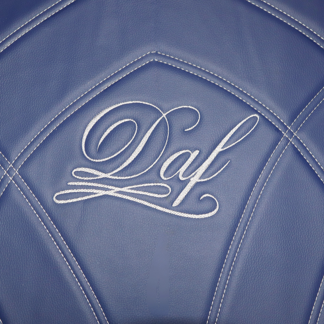 Килимок 3D Екошкіра DAF XF105 2005-2013; АКПП; синій