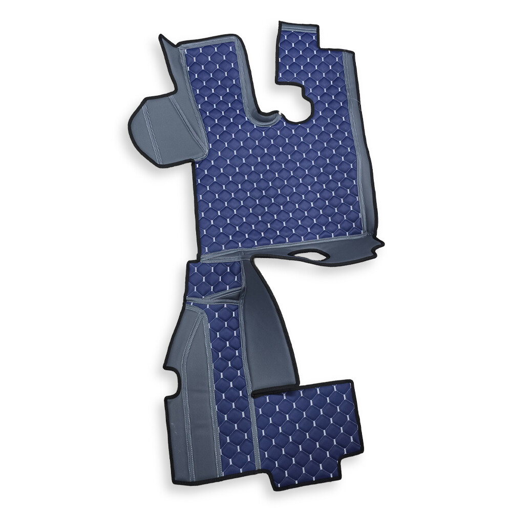 Килимок 3D Екошкіра DAF XF105 2005-2013; АКПП; синій