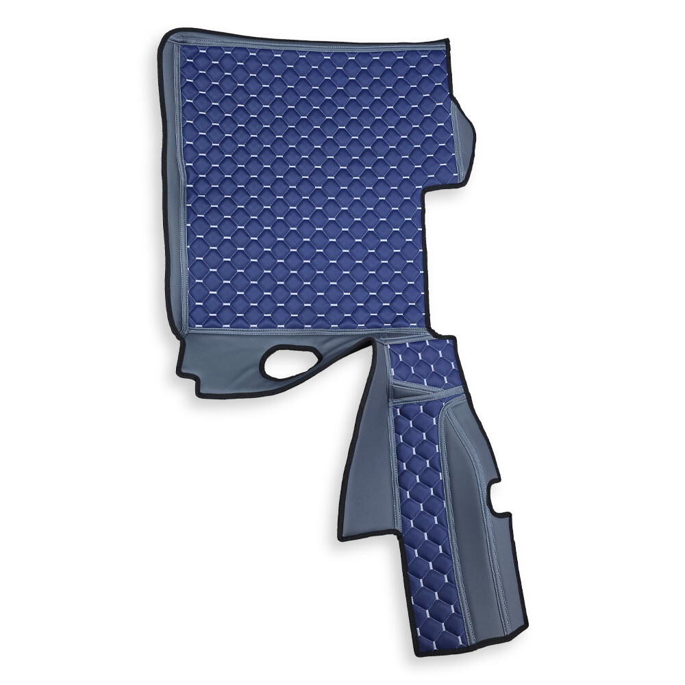 Килимок 3D Екошкіра DAF XF105 2005-2013; АКПП; синій