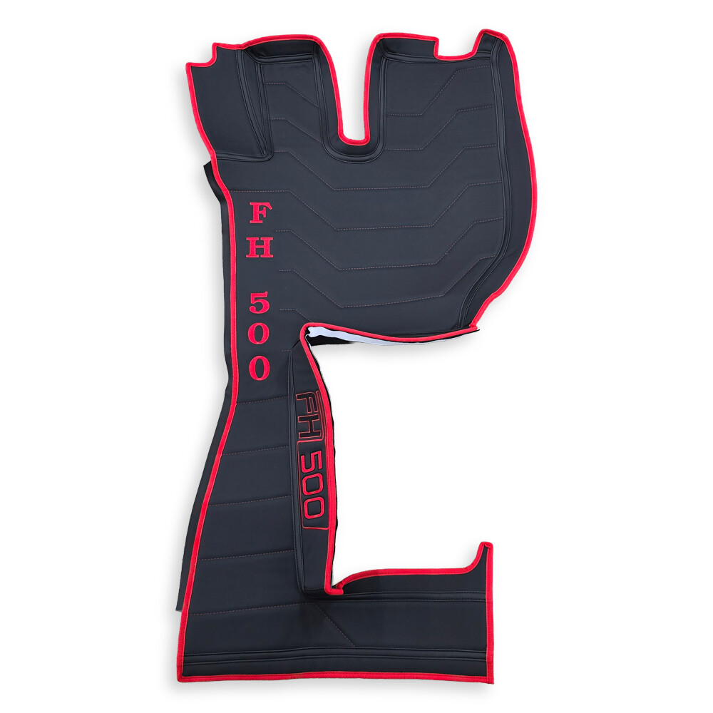 Килимок 3D Екошкіра Volvo FH Euro 6 з 2014; АКПП чорний, Килимок 3D Екошкіра Volvo FH Euro 6 з 2014; АКПП чорний,