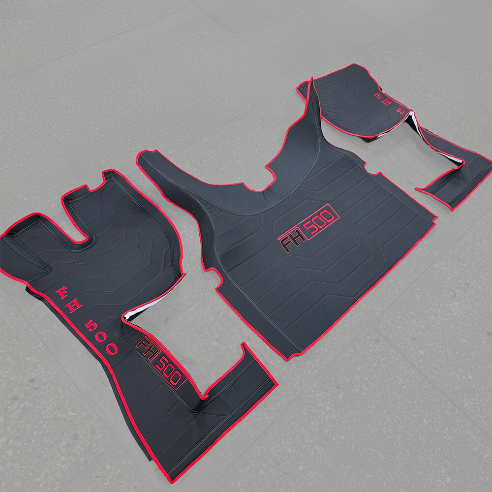 Килимок 3D Екошкіра Volvo FH Euro 6 з 2014; АКПП чорний, Килимок 3D Екошкіра Volvo FH Euro 6 з 2014; АКПП чорний,