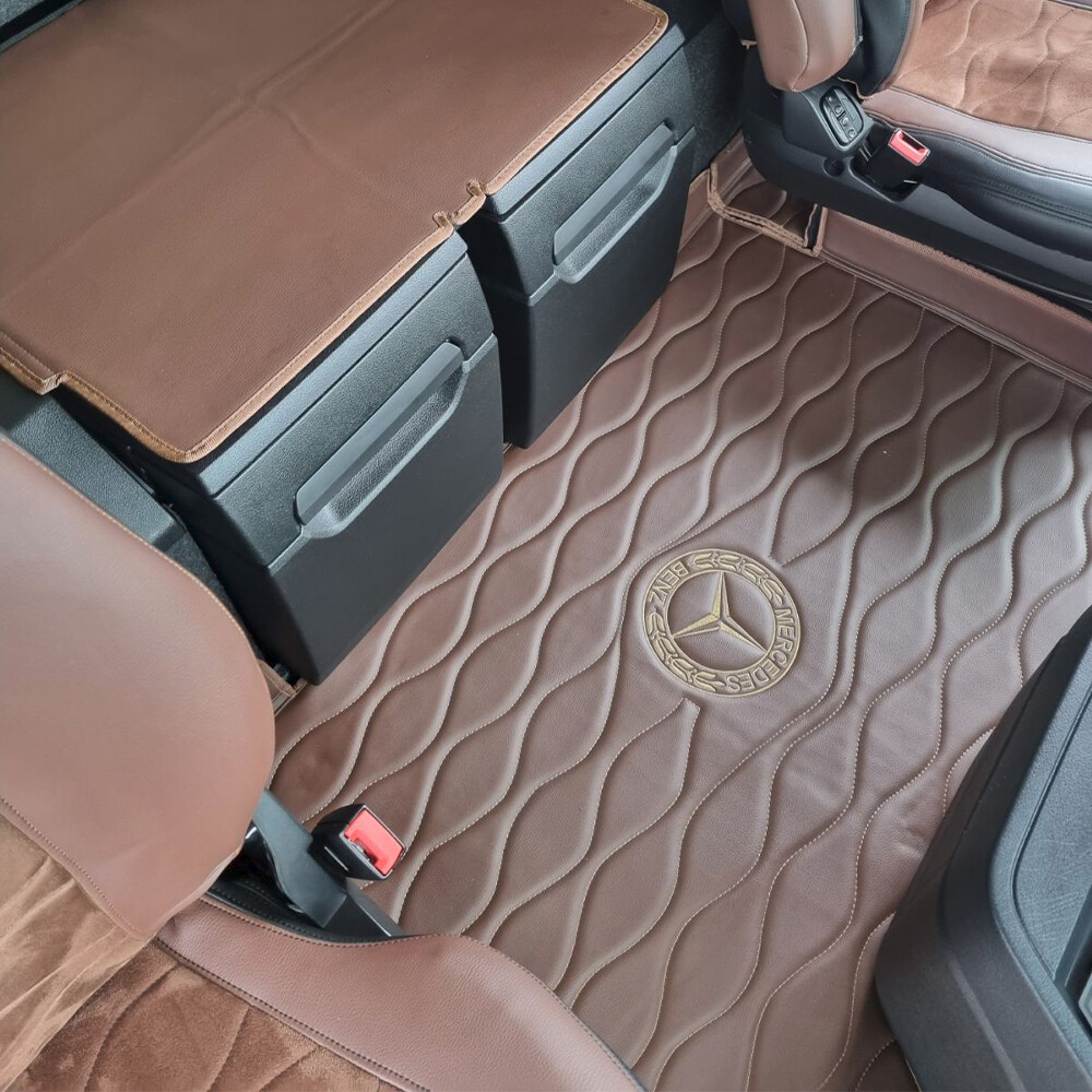 Килимок 3D Екошкіра Mercedes Actros EURO 6 MP4\MP5, коричневий, Килимок 3D Екошкіра Mercedes Actros EURO 6 MP4\MP5, коричневий,