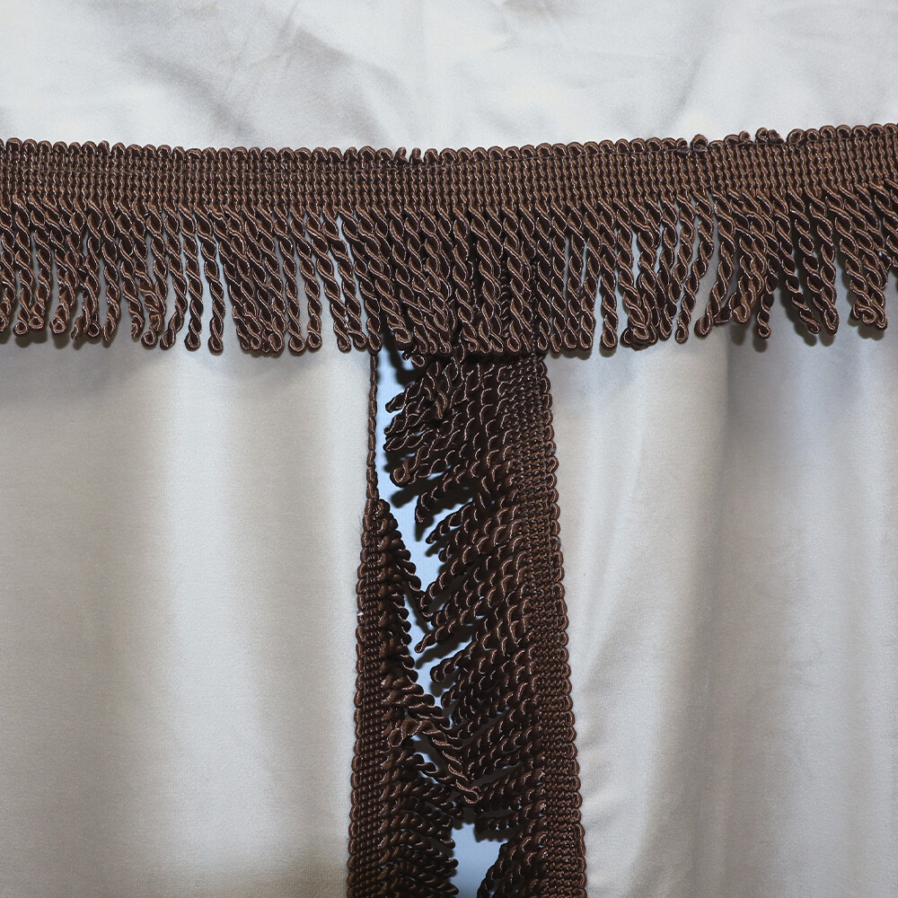 Шторка Велюр "Wave" SCANIA лоб+косинки+спальник бежева Шторка Велюр "Wave" SCANIA лоб+косинки+спальник бежева