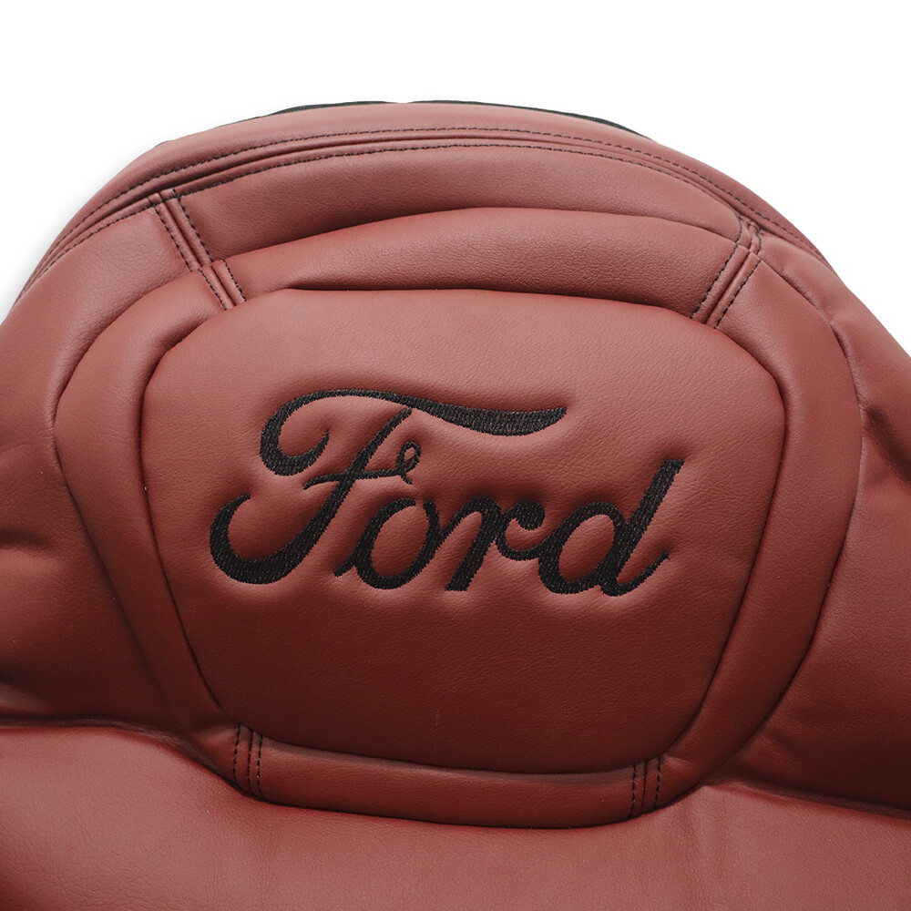 Чехол на сиденья FORD F-MAX черная алькантара - бордо кожа