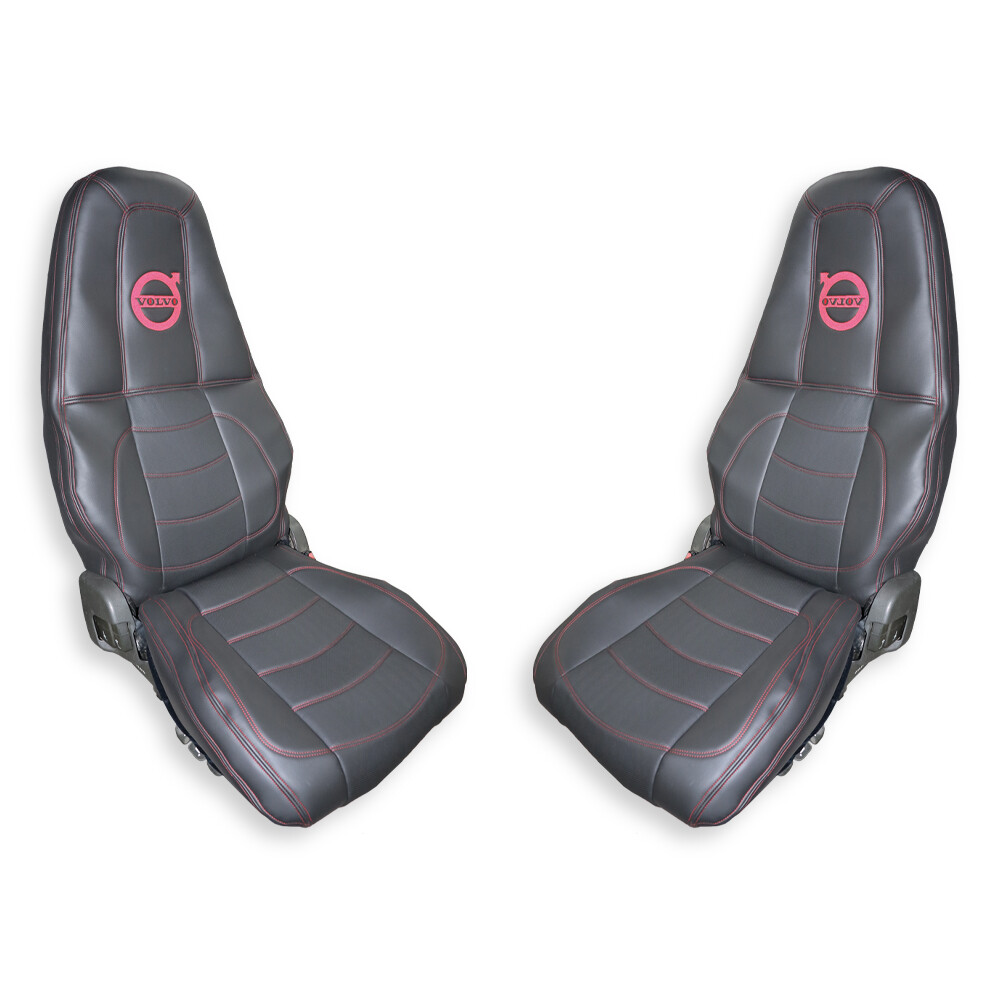 Чехол на сиденья VOLVO FH FM (2014-...) перфор.кожа чёрн. Чехол на сиденья VOLVO FH FM (2014-...) перфор.кожа чёрн.